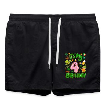 C’est mon beignet de vacances de 4 ans st. - Short de bain - noir - Devant - AI Model Male 185 light (185cm)