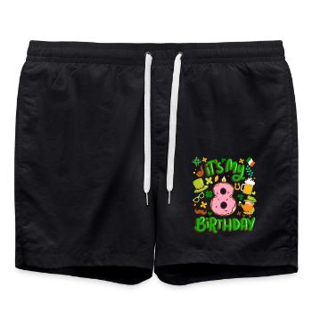 C’est mon beignet de vacances de 8 ans st. - Short de bain - noir - Devant - AI Model Male 185 light (185cm)