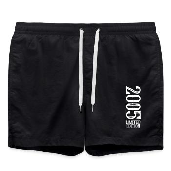 18th birthday 2005 Born 18 years - Swim Trunks - black - Front - AI Model Male 185 light (185cm)