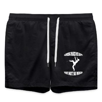 Climbing Mountaineering Mountain Hiking Bouldering Mountains - Swim Trunks - black - Front - AI Model Male 185 light (185cm)