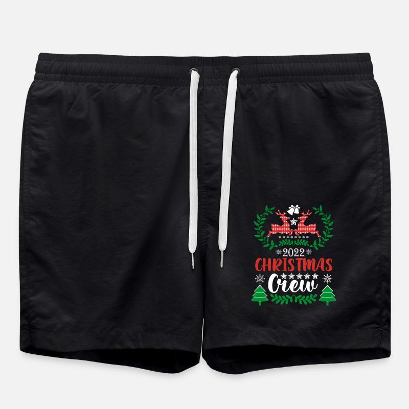 Rentier Weihnachten Pullover - Badeshorts - Schwarz