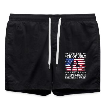 It's the 4th of July, we're dancing the - Swim Trunks - black - Front - AI Model Male 185 light (185cm)