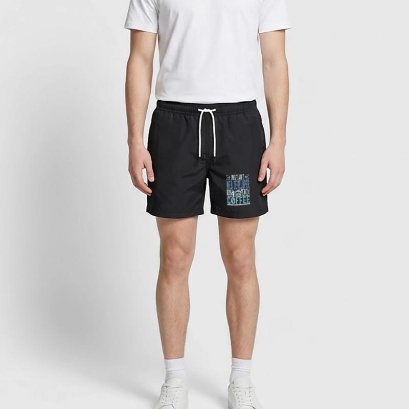 Web developer coffee saying Swim Trunks