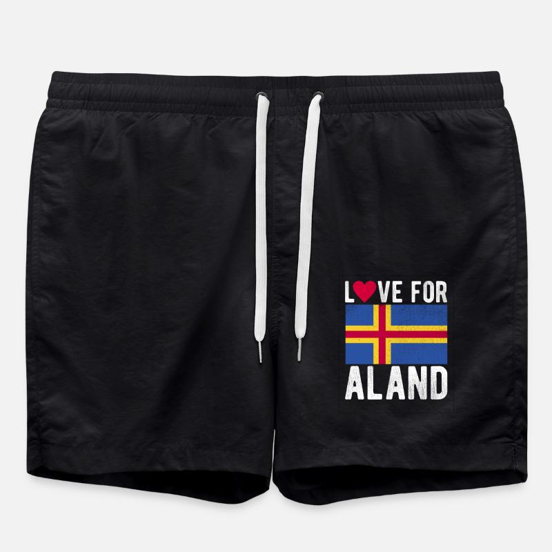 Aland Souvenir - Swim Trunks - black