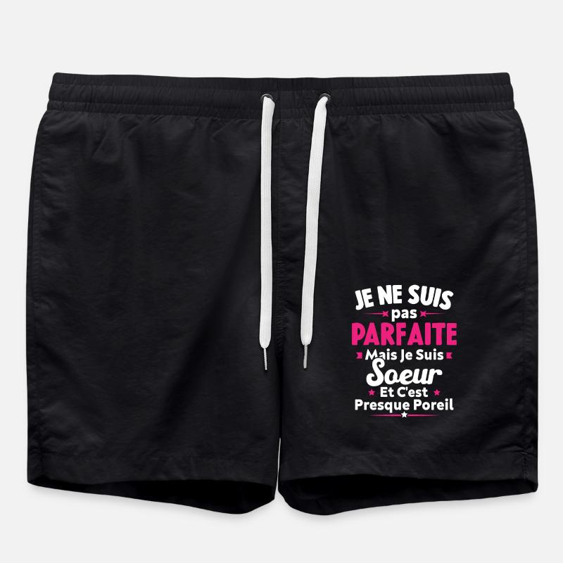 je suis Soeur - Short de bain - noir