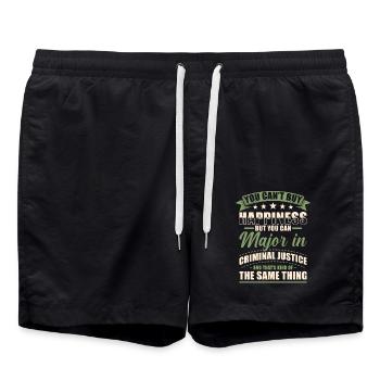 Licence en droit - Short de bain - noir - Devant - AI Model Male 185 light (185cm)