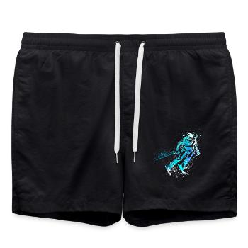 Splash Art Sports d’hiver Ski Ski Skis - Short de bain - noir - Devant - AI Model Male 185 light (185cm)