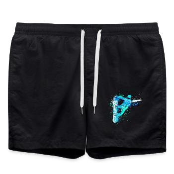 Splash Art Sports d’hiver Snowboarder - Short de bain - noir - Devant - AI Model Male 185 light (185cm)