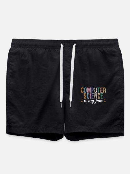 Computer Science is my passion - Swim Trunks - black