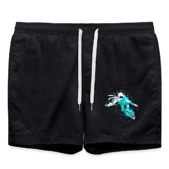 Splash Art Sports d’hiver Snowboarder - Short de bain - noir - Devant - AI Model Male 185 light (185cm)