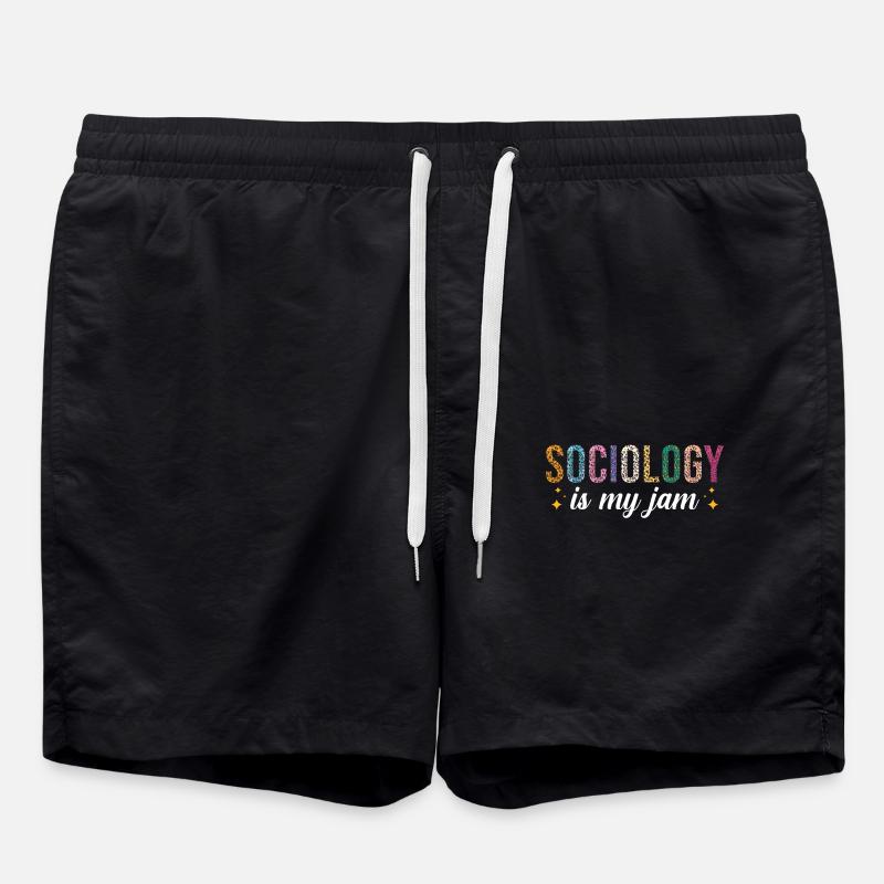 Sociology is my passion - Swim Trunks - black