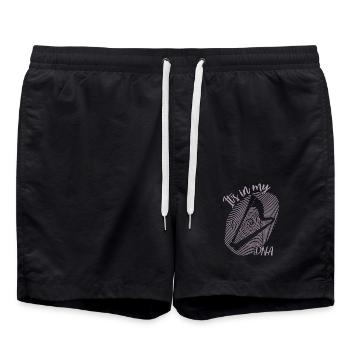 Playing the harp is my DNA - Swim Trunks - black - Front - AI Model Male 185 light (185cm)