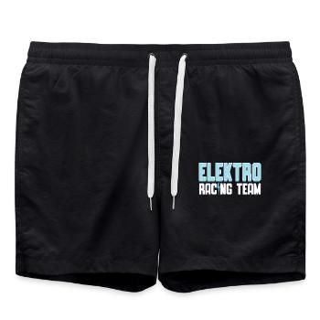 Electro Racing Team | Chemise de voiture électrique | - Short de bain - noir - Devant - AI Model Male 185 light (185cm)