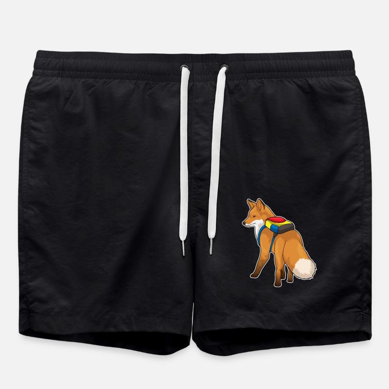 Fuchs Rucksack - Badeshorts - Schwarz
