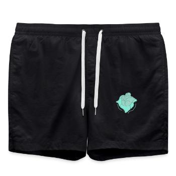 Rose Red Rose Hand-drawn - Swim Trunks - black - Front - AI Model Male 185 light (185cm)