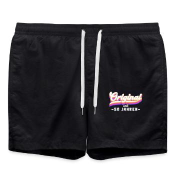 Original seit 50 Jahren 50 Jahre 50 Geburtstag - Badeshorts - Schwarz - Vorne - AI Model Male 185 light (185cm)