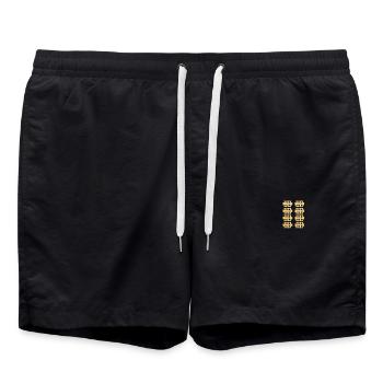 40 ans 40 ans feuille de pointage 40 anniversaire - Short de bain - noir - Devant - AI Model Male 185 light (185cm)