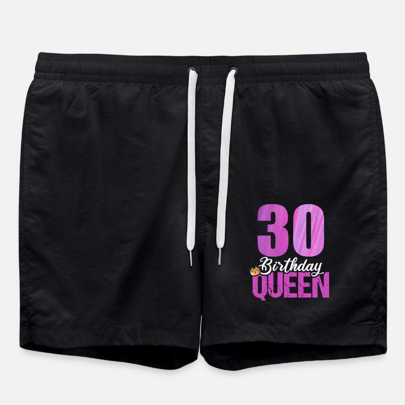 30 ans 30 anniversaire Queen - Short de bain - noir