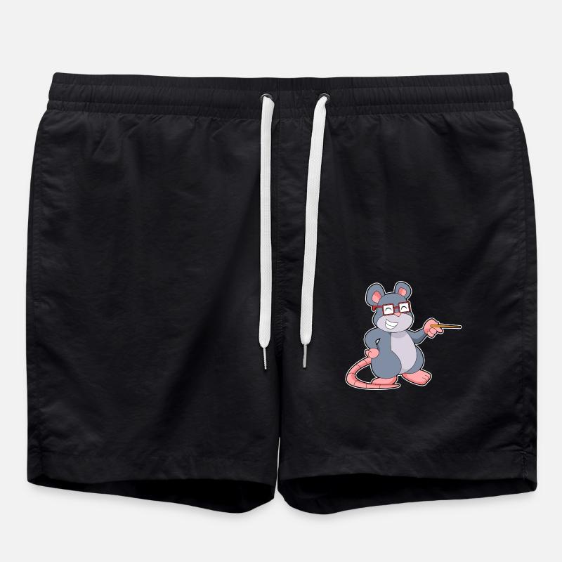 Maus Lehrer Pointer - Badeshorts - Schwarz