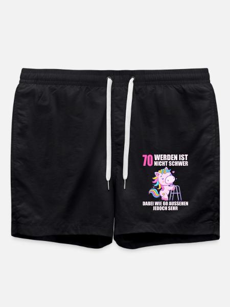 70 werden ist nicht schwer wie 60 aussehen sehr - Badeshorts - Schwarz