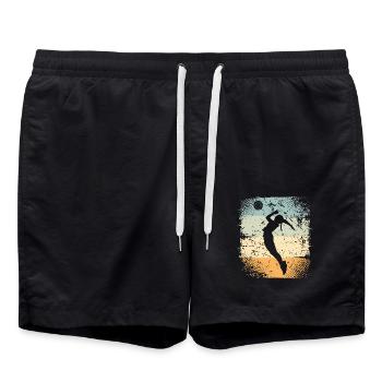 Volley-ball - Short de bain - noir - Devant - AI Model Male 185 light (185cm)