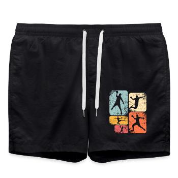 Handball Handballeur - Short de bain - noir - Devant - AI Model Male 185 light (185cm)