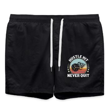 Volley-ball - Short de bain - noir - Devant - AI Model Male 185 light (185cm)
