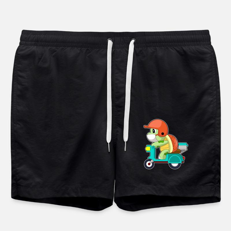 Turtle Scooter - Swim Trunks - black