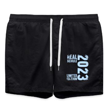Realschule bestanden Realschulabschluss 2023 - Badeshorts - Schwarz - Vorne - AI Model Male 185 light (185cm)