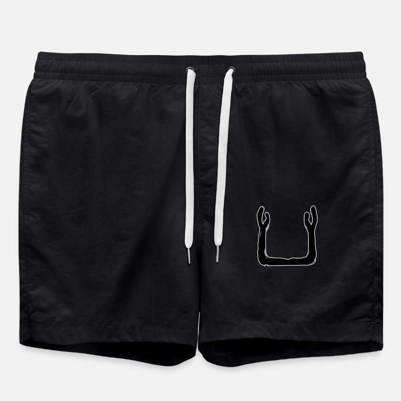 Egypt Ancient Symbol Ka - Swim Trunks - black