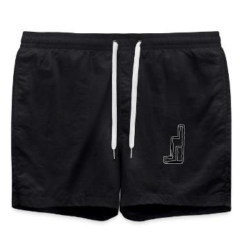Egypt Ancient Symbol Throne - Swim Trunks - black - Front - AI Model Male 185 light (185cm)