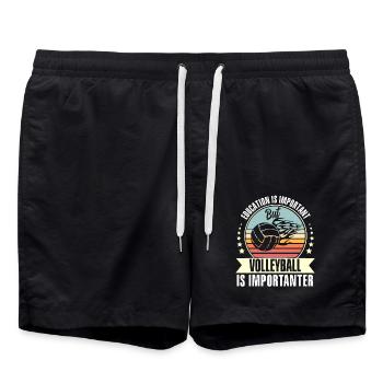 Volley-ball - Short de bain - noir - Devant - AI Model Male 185 light (185cm)