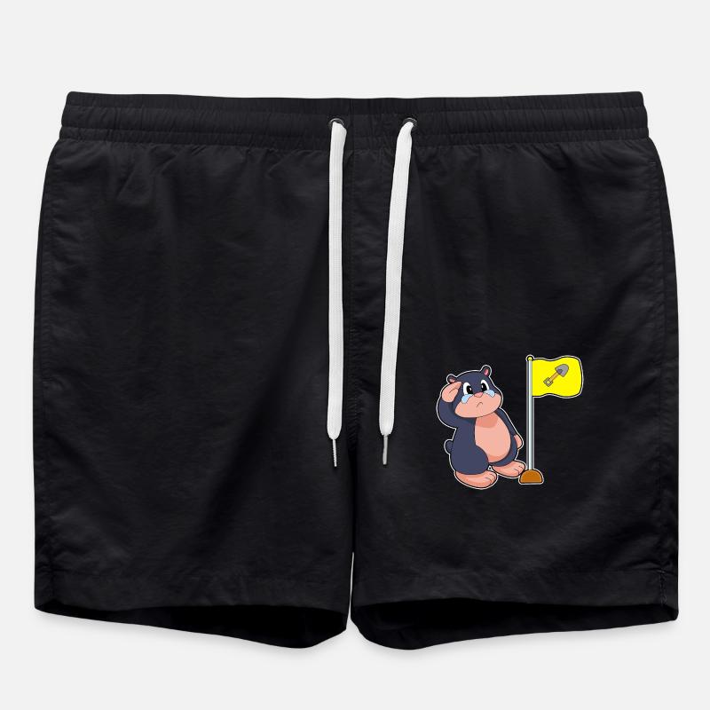 Mole flag - Swim Trunks - black