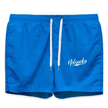 Nebraska USA America State - Swim Trunks - cobalt blue - Front