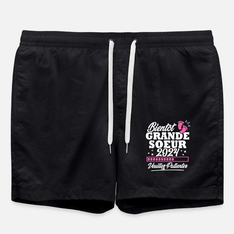 Bientôt grande soeur 2024 - Short de bain - noir