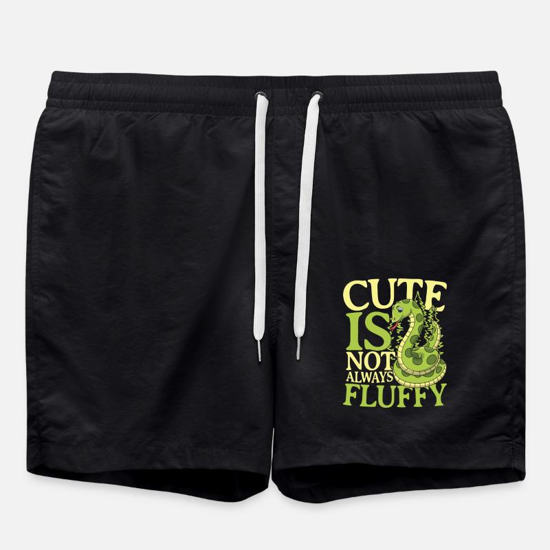 CUTE IS NOT ALWAYS FLUFFY - Badeshorts - Schwarz