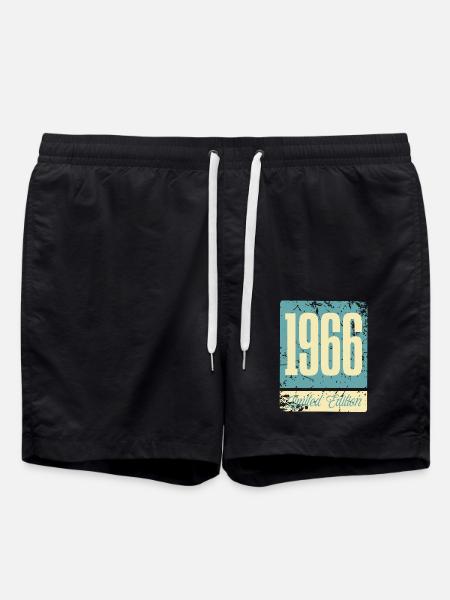 1966 Geboren Geburtstag Geburtsjahr - Badeshorts - Schwarz