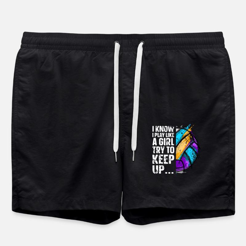 Volley-ball - Short de bain - noir