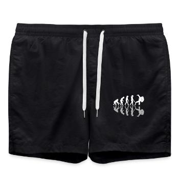 Human Evolution Wrestling Lover Combat Sports - Swim Trunks - black - Front - AI Model Male 185 light (185cm)