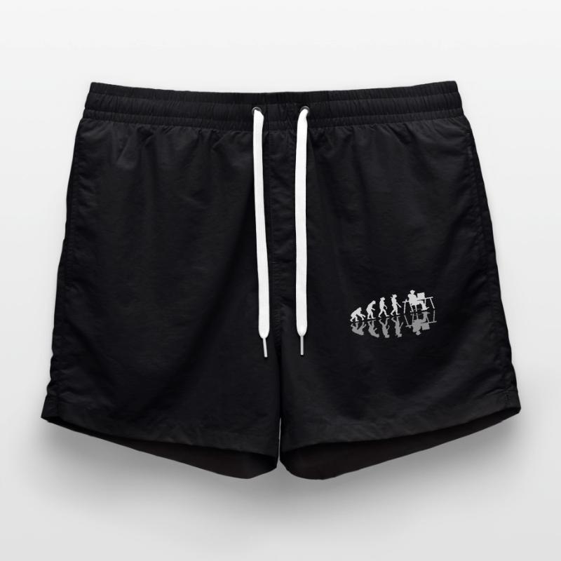 Evolution Funny Programmer Software Developer Badeshorts