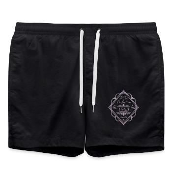 Vintage 1963 Birthday Matured to Perfection - Swim Trunks - black - Front - AI Model Male 185 light (185cm)