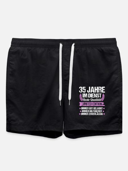 35 Jahre im Dienst 35 Jähriges Dienstjubiläum - Badeshorts - Schwarz