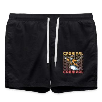 Cirque de Carnaval - Short de bain - noir - Devant - AI Model Male 185 light (185cm)