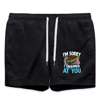I'M SORRY I SNAPPED AT YOU für - Badeshorts - Schwarz - Vorne - AI Model Male 185 light (185cm)