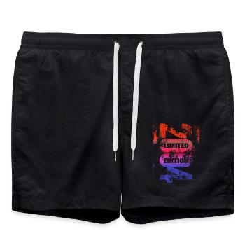 Limited Edition 2004 - Birthday - Vintage 2004 - Swim Trunks - black - Front - AI Model Male 185 light (185cm)