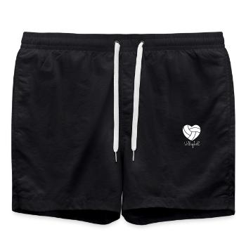 Volleyball - Swim Trunks - black - Front - AI Model Male 185 light (185cm)