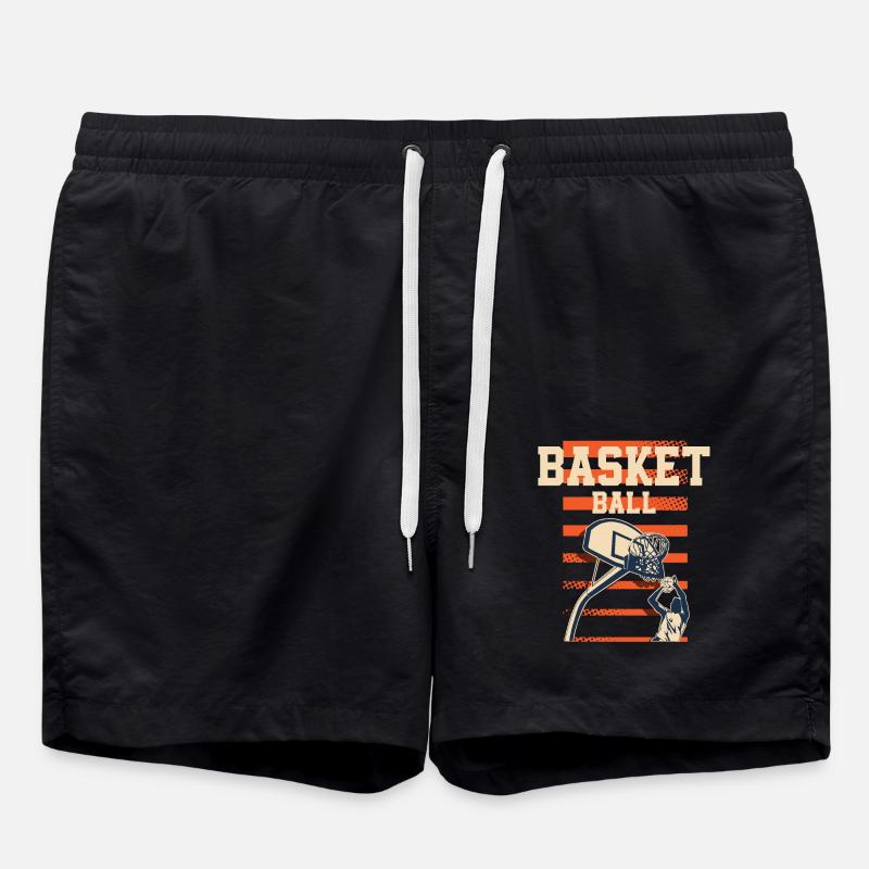 Joueurs de basket-ball - Short de bain - noir