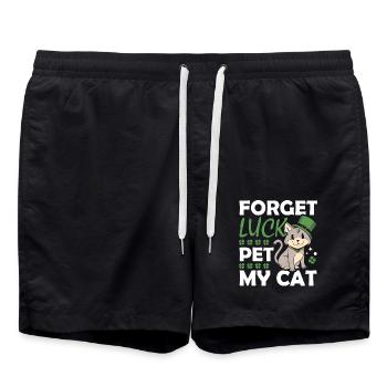 Oubliez le bonheur Pet My Cat Animal St. Patrick’s - Short de bain - noir - Devant - AI Model Male 185 light (185cm)