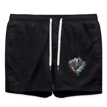 Badminton - Swim Trunks - black - Front - AI Model Male 185 light (185cm)