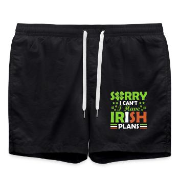 Sorry, I can't, I have Irish - Swim Trunks - black - Front - AI Model Male 185 light (185cm)